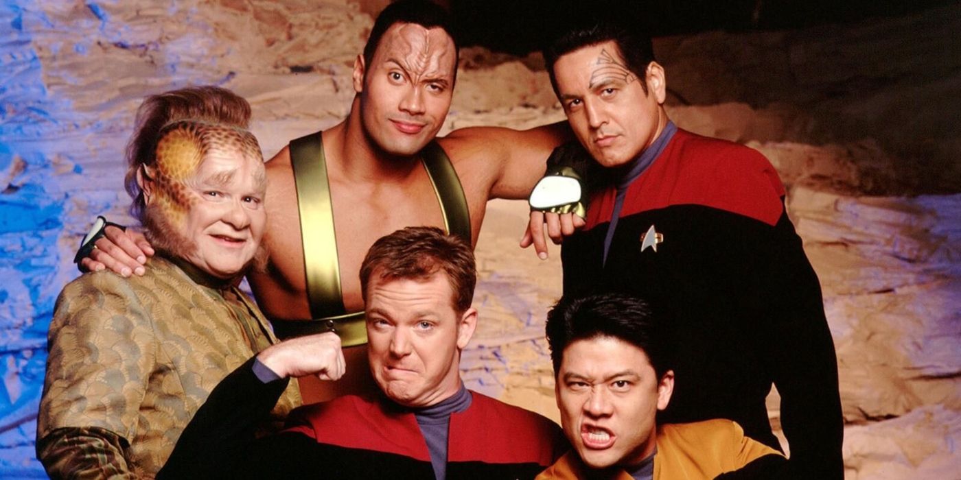 Star Trek Voyager with the Rock