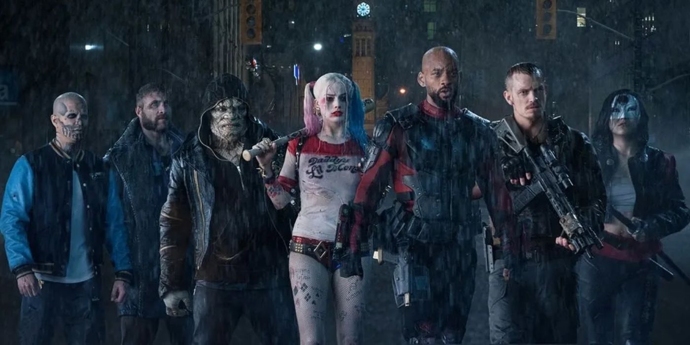 The cast of Suicide Squad lined up