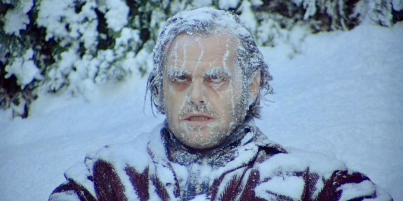 The Shinging Jack Nicholson Frozen to death the next morning in the hedge maze