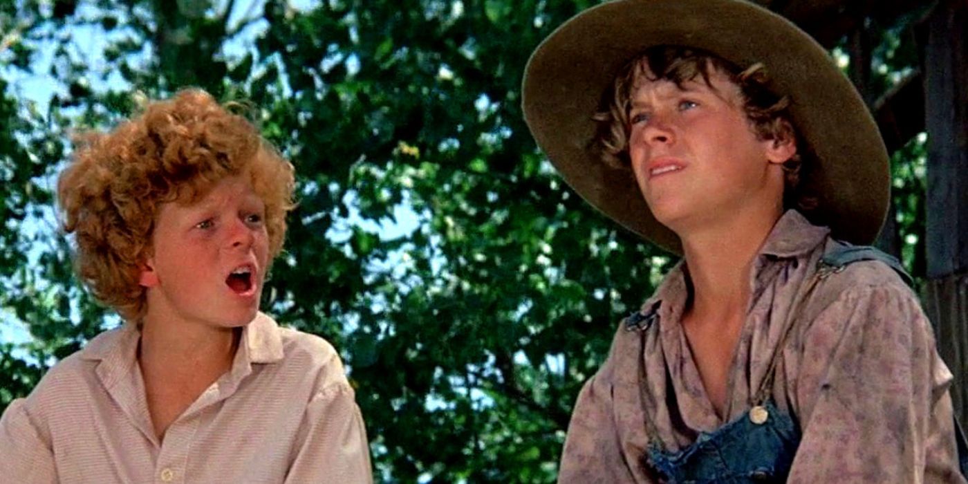 Tom Sawyer and Huck Finn in Tom Sawyer