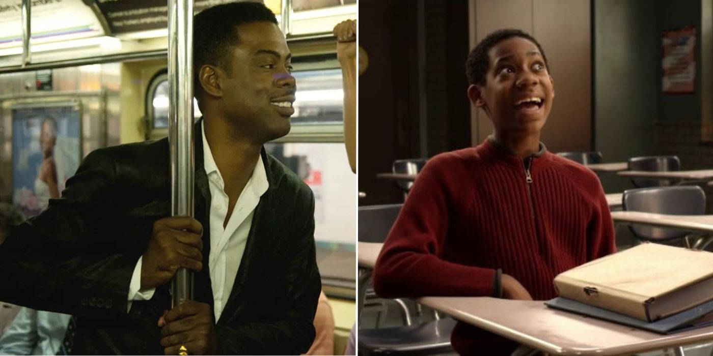 Chris Rock as Andre in Top Five and Tyler James Williams as Chris in Everybody Hates Chris