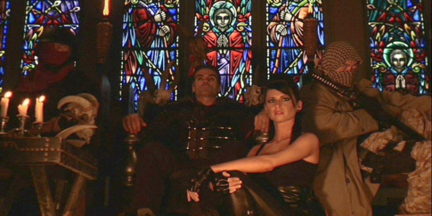 Characters sitting in a church in Zombie Apocalypse: Redemption 2011