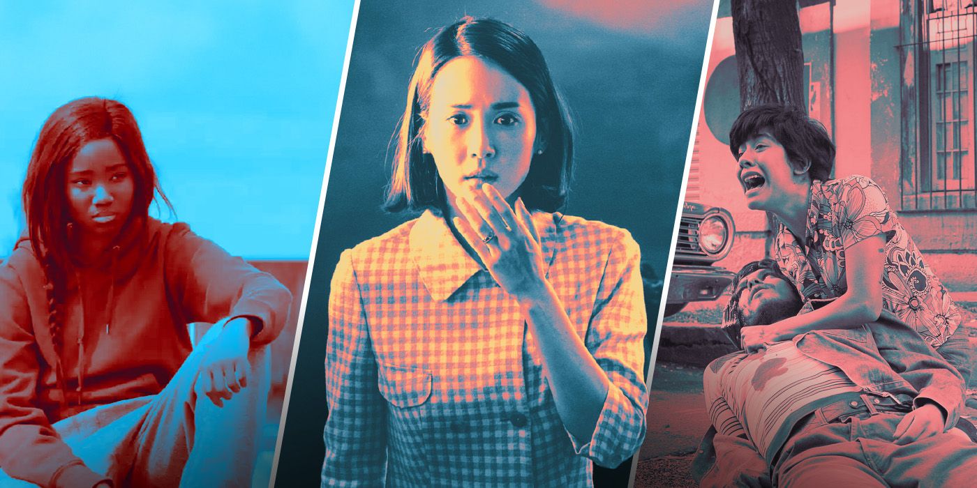 An edited image of Girlhood, Parasite, and Roma