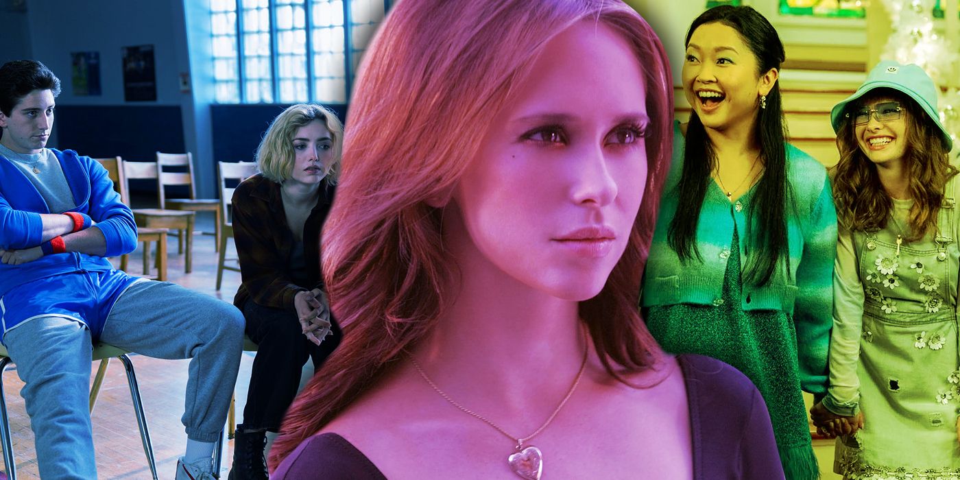 A scene from School Spirits, Jennifer Love Hewitt from Ghost Whisperer, and two characters from Boo, Bitch