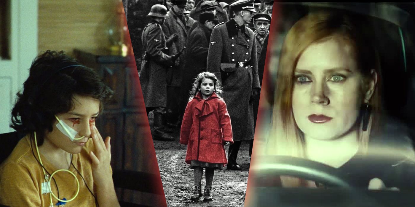 A scene fromIrréversible Irréversible, the girl in red from Schindler's List, and Amy Adams from Nocturnal Animals