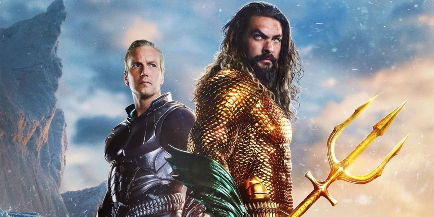 Arthur and Orm stand together in Aquaman and the Lost Kingdom.