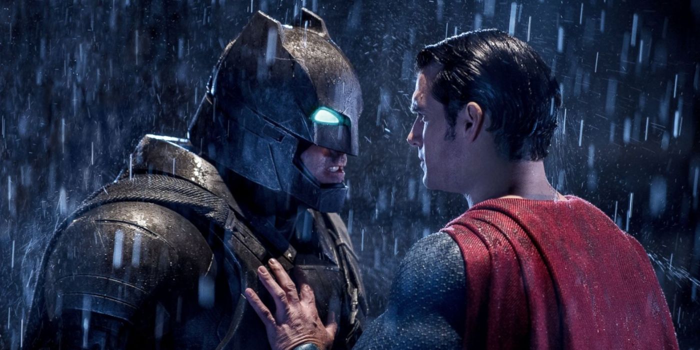 Ben Affleck and Henry Cavill in Batman v Superman (2016)