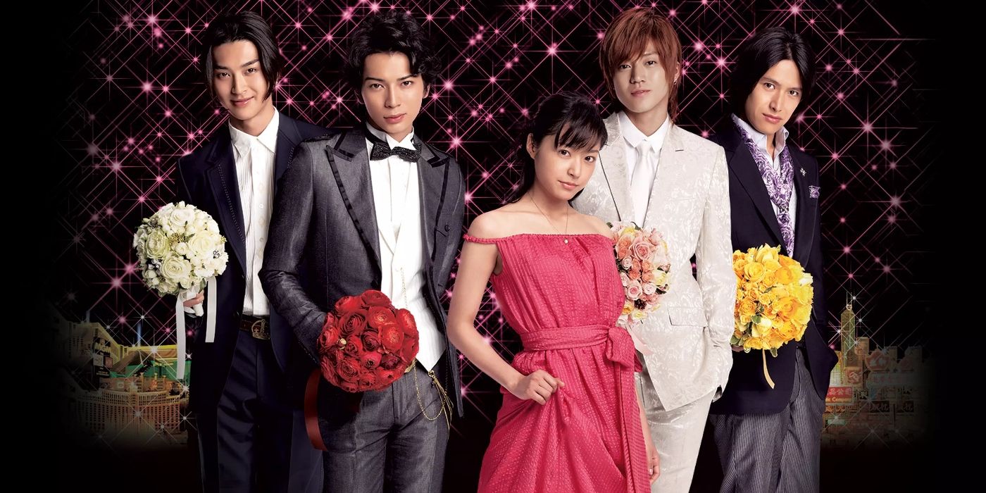 The cast of Boys Over Flowers dressed for the prom in suits and dresses