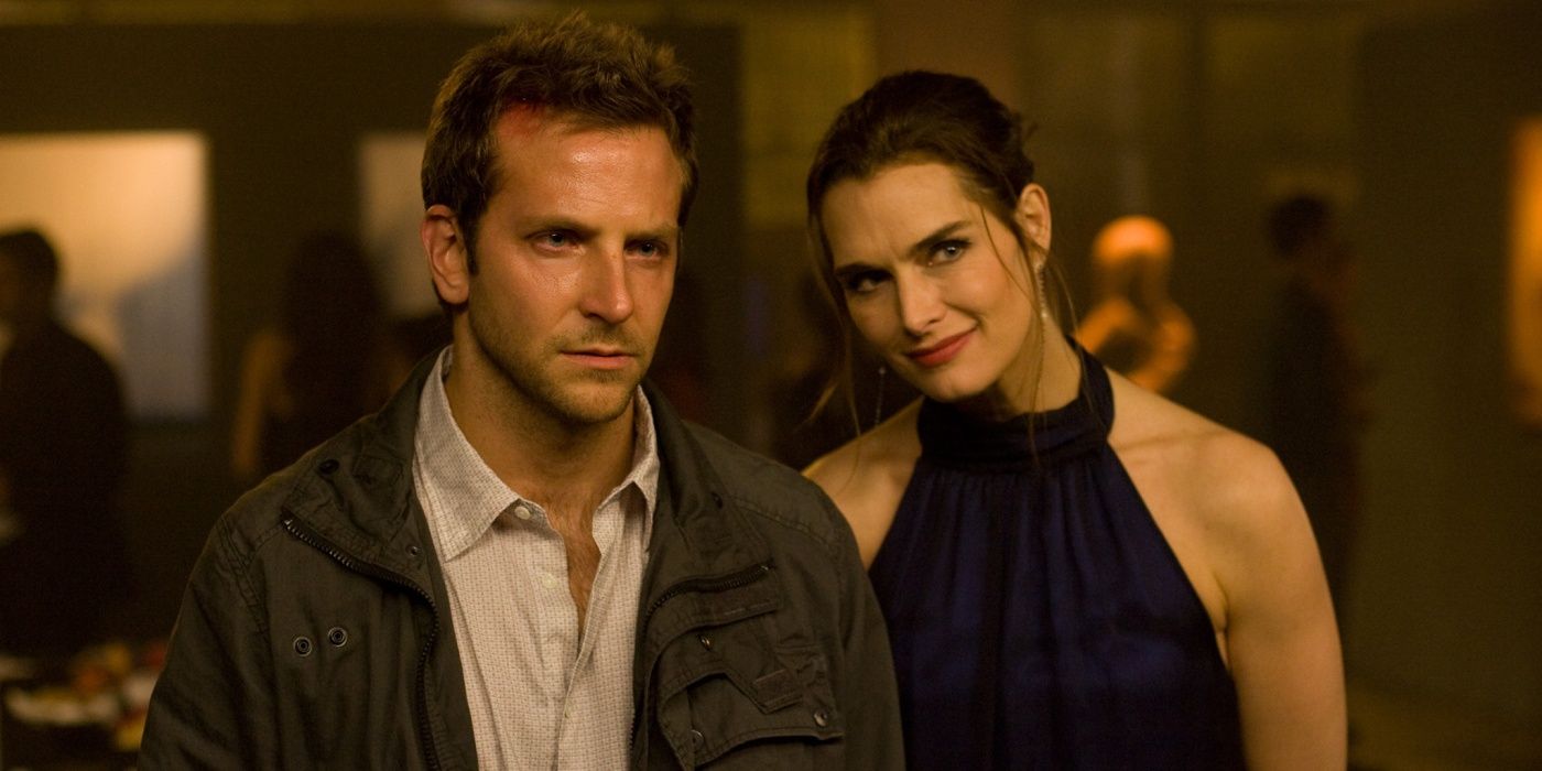 Bradley Cooper and Brooke Shields at an art gallery in The Midnight Meat Train.