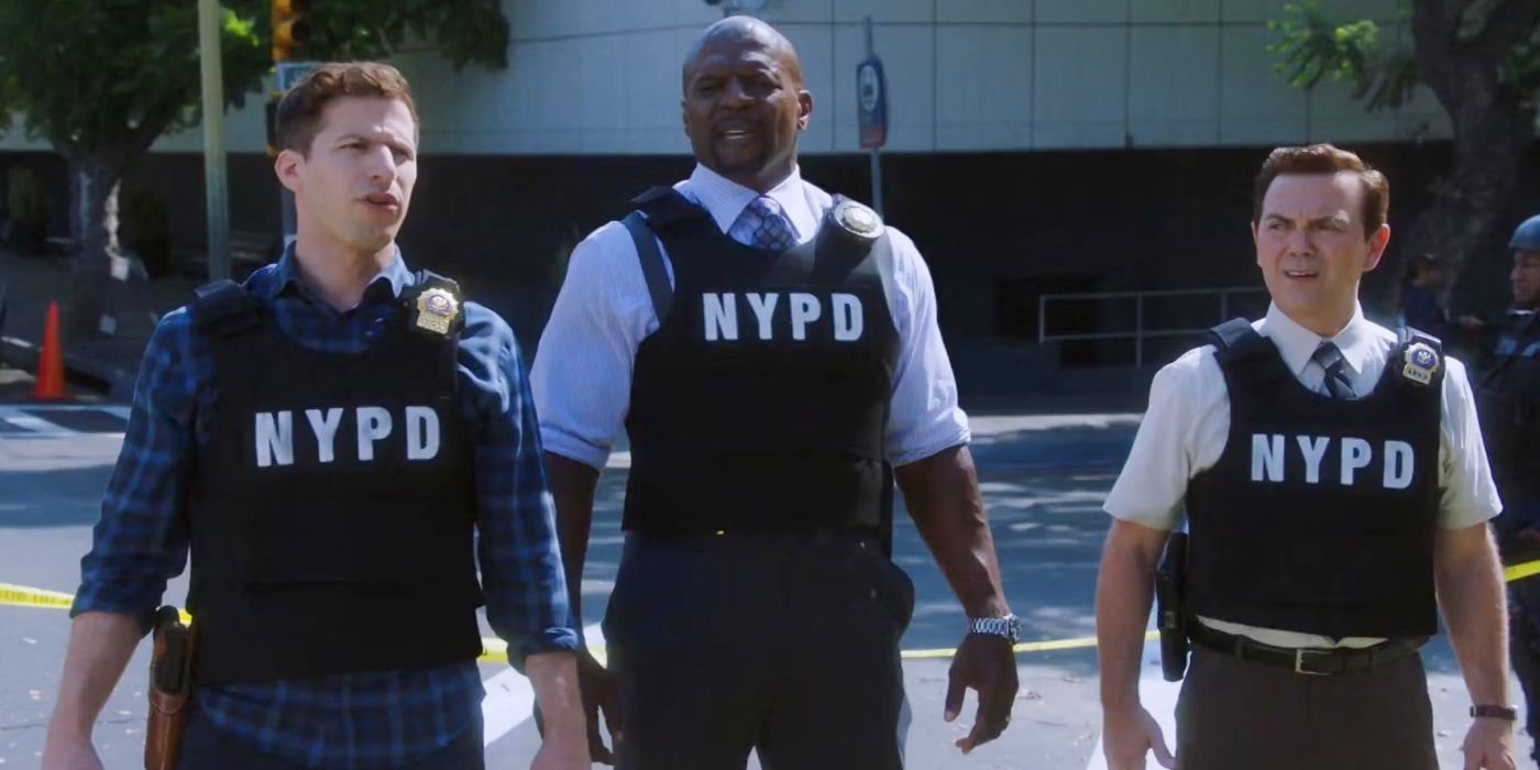 Jack, Terry, and Boyle at a crime scene