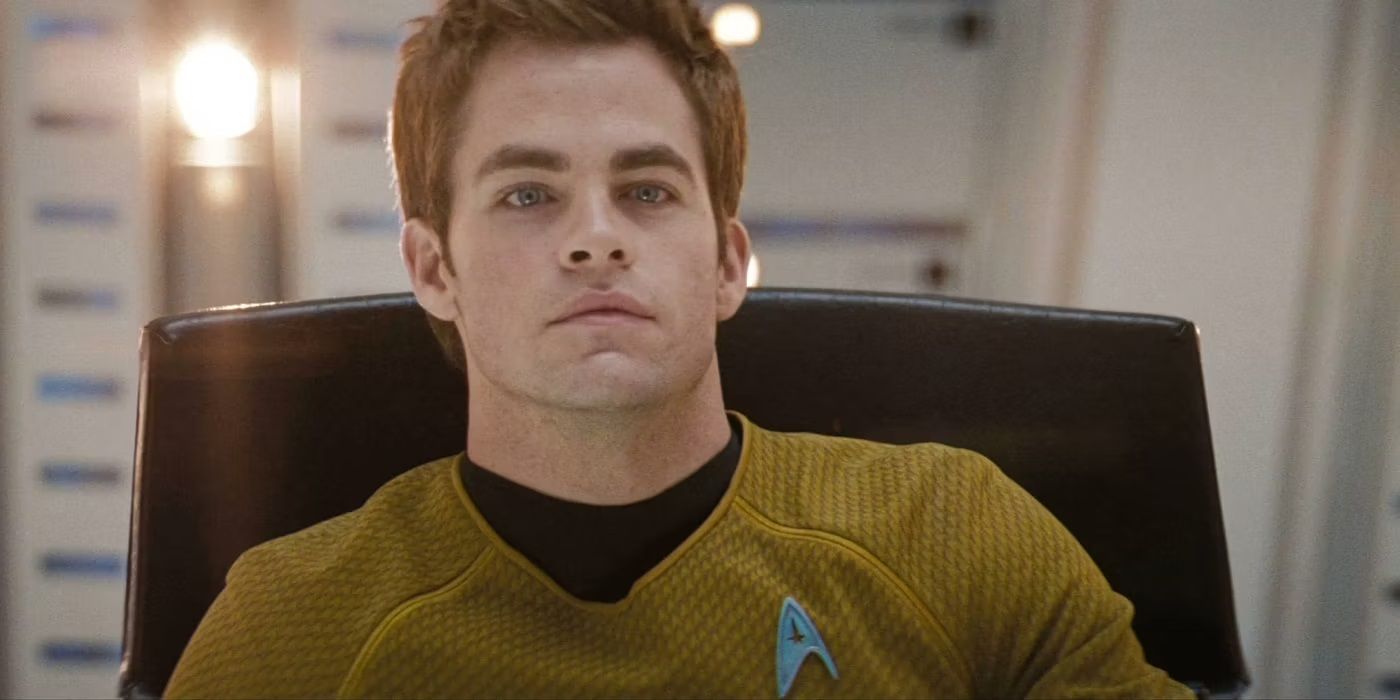 Chris Pine as Captain Kirk in the Star Trek reboot