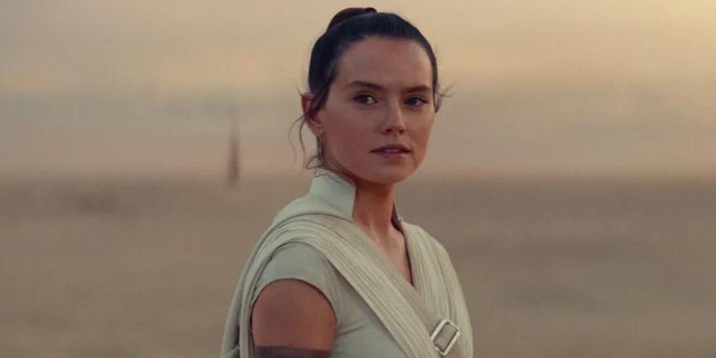 Daisy Ridley como Rey Skywalker em Star Wars