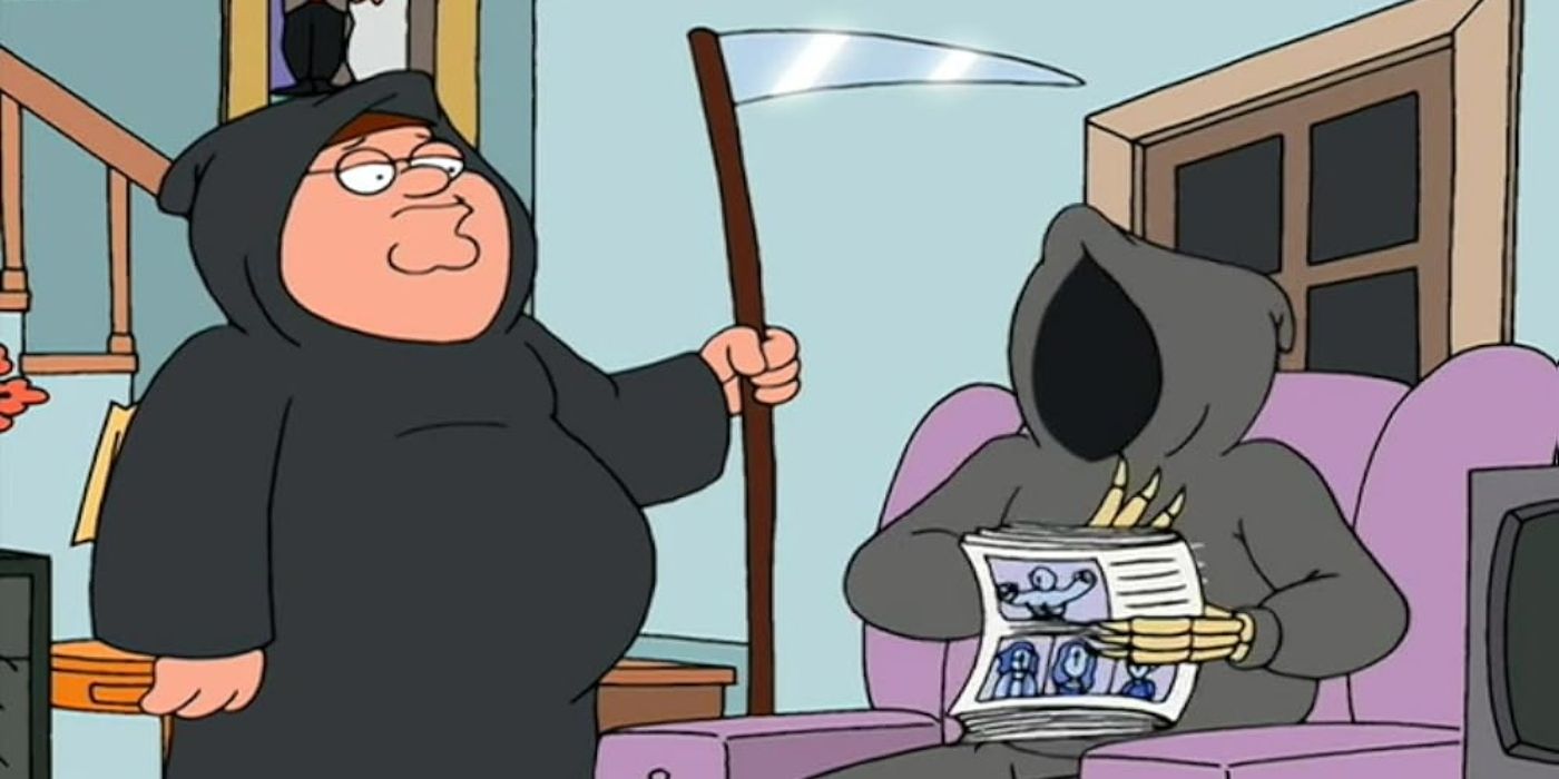 Peter Griffin and Death on Family Guy