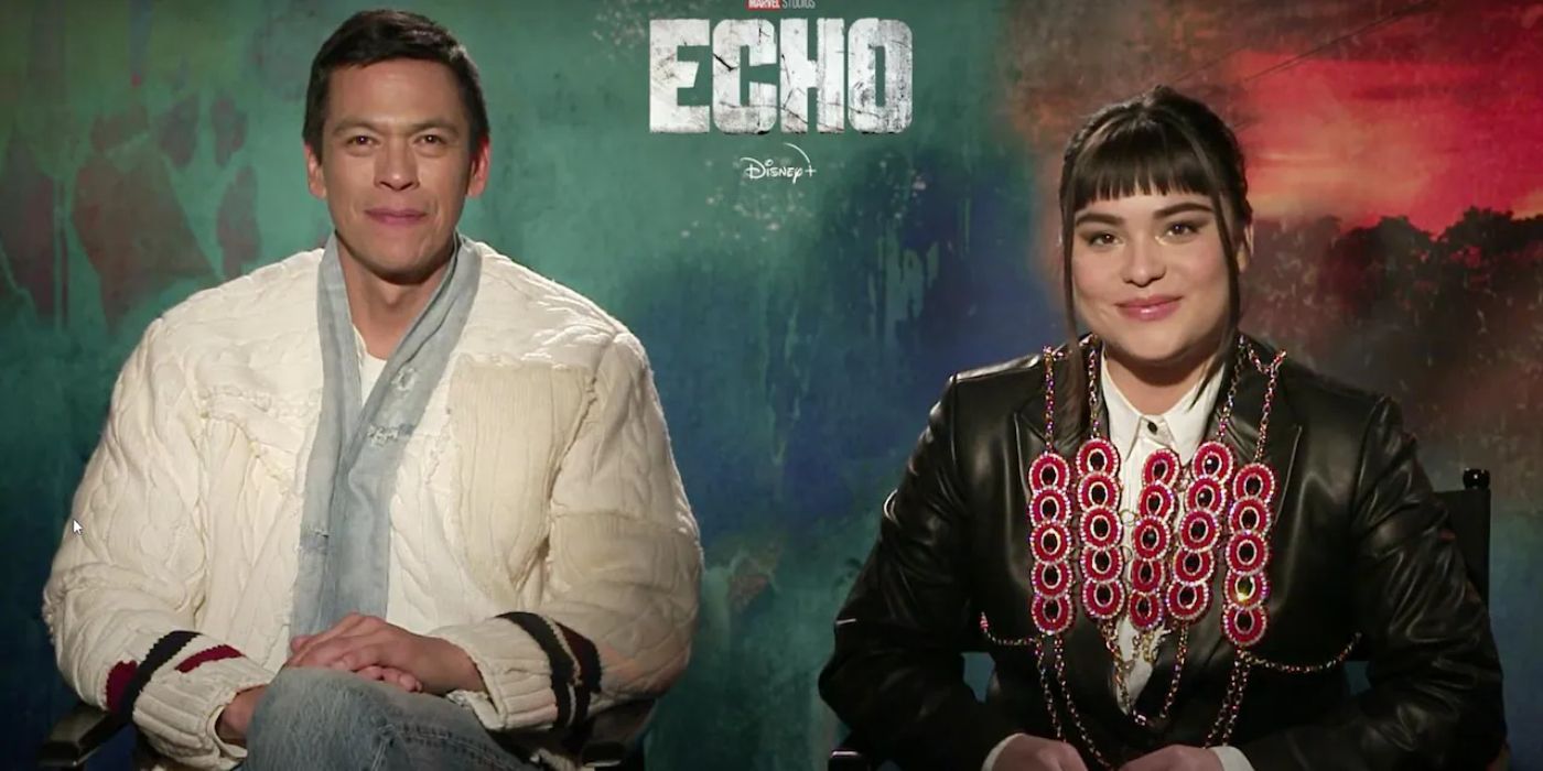 Devery Jacobs and Chaske Spencer in Echo