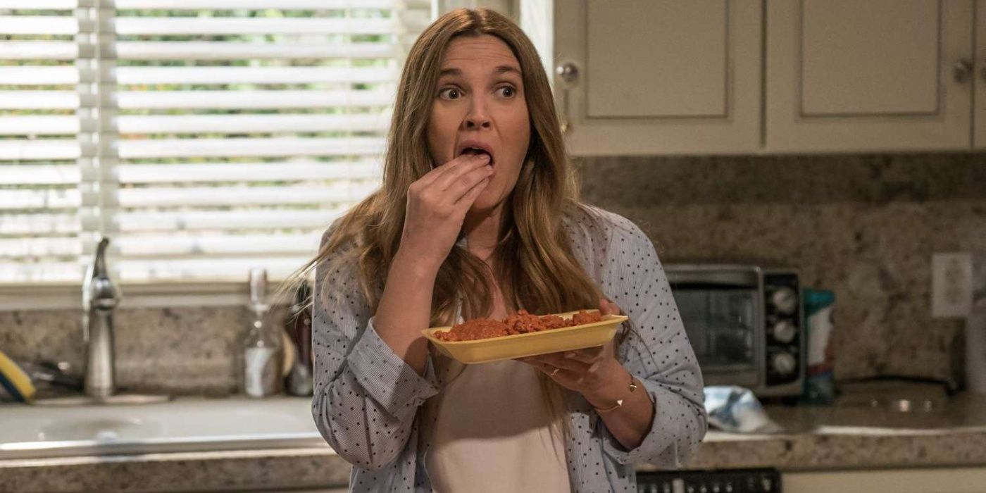 Drew Barrymore as Sheila Hammond in Santa Clarita Diet.