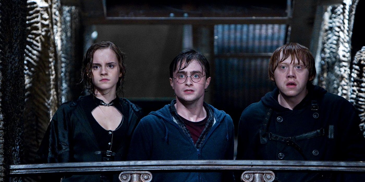 Emma Watson Daniel Radcliffe Rupert Grint in Harry Potter and the Deathly Hallows
