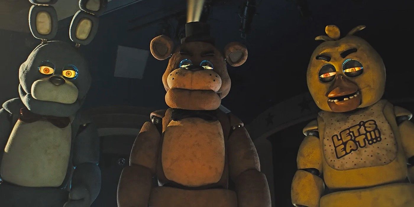 The villains of Five Nights at Freddy's staring ominously.