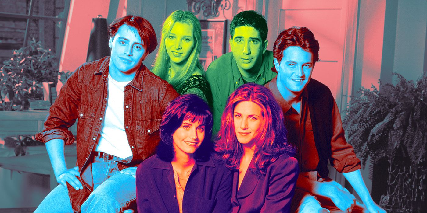 A custom images of the main cast of Friends
