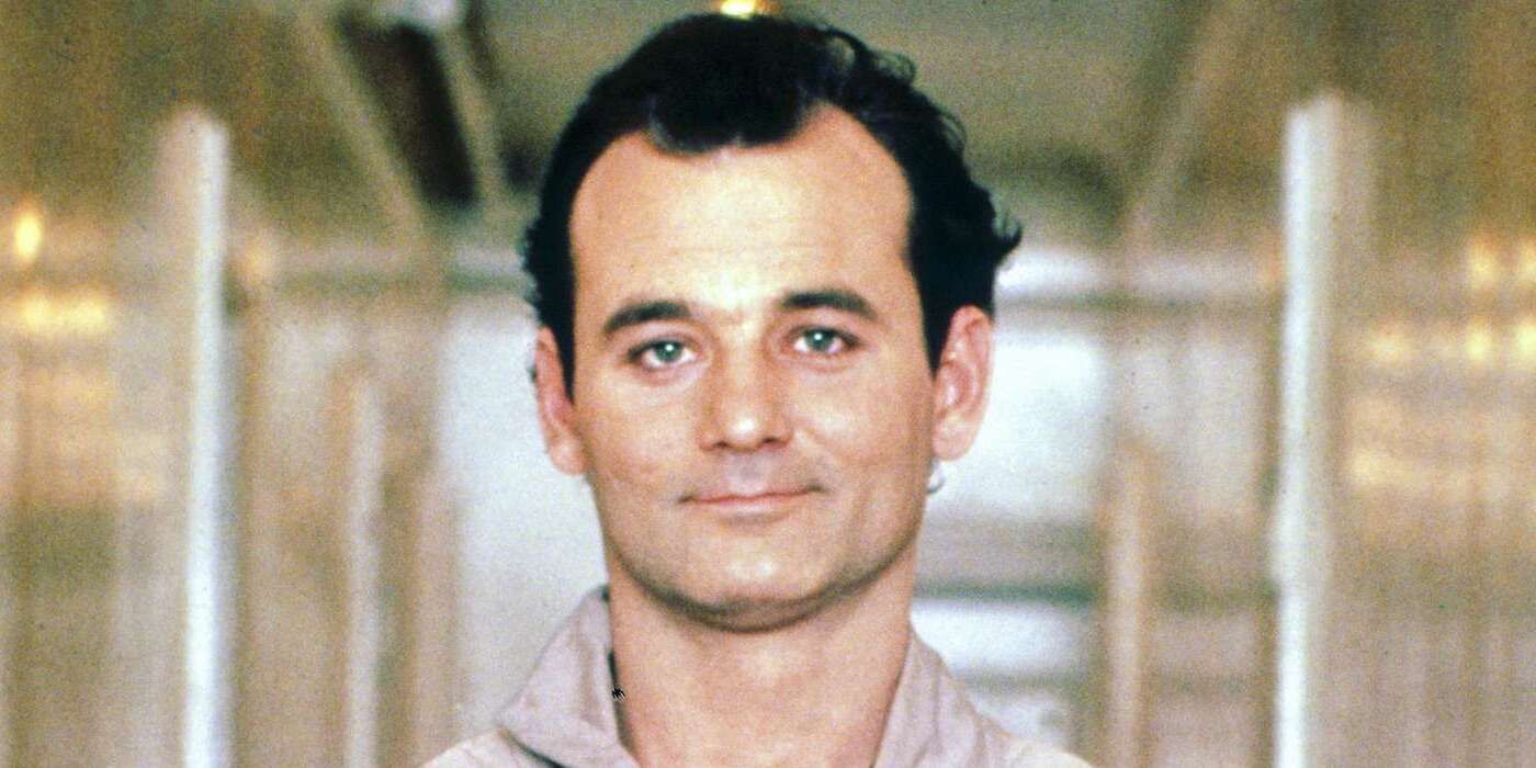 A close-up of Bill Murray as Dr. Peter Venkman in Ghostbusters