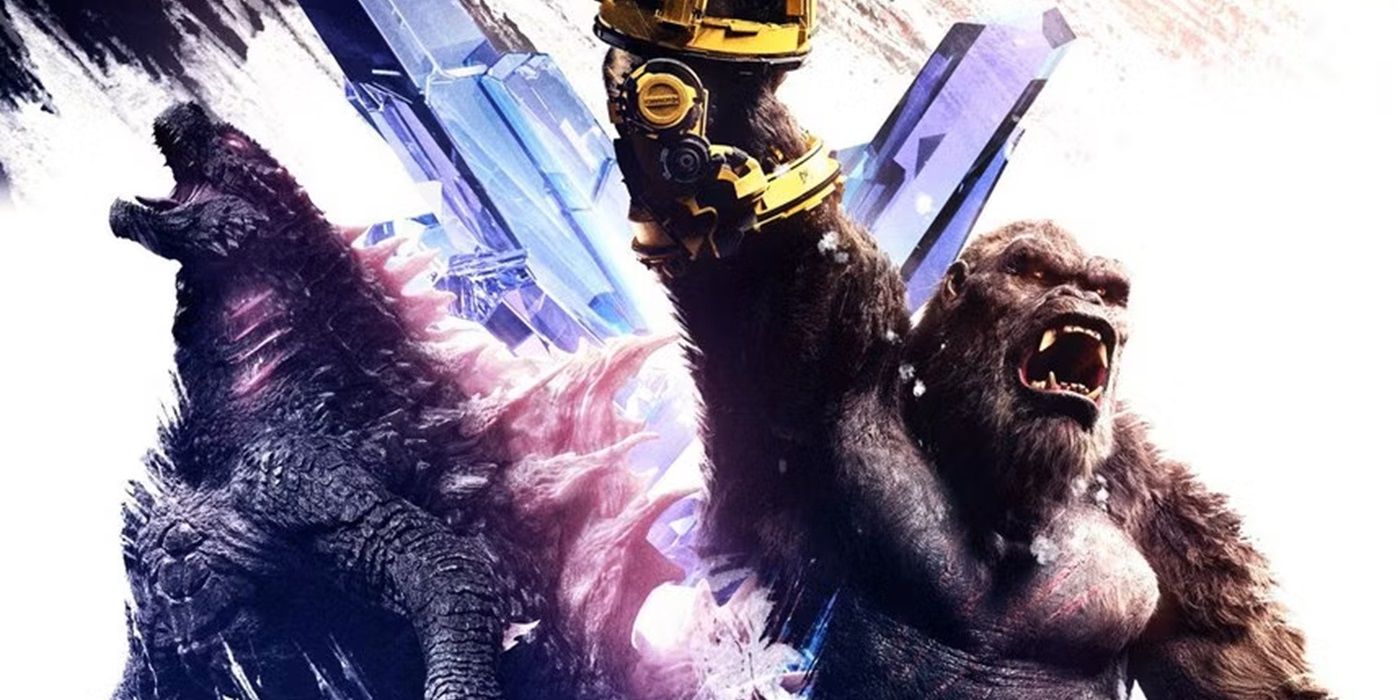 Godzilla and Kong fight together in Godzilla x Kong: The New Empire.