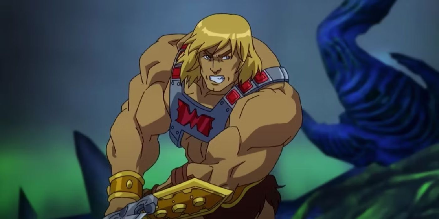 He-man wielding a sword in Masters of the Universe Revolution