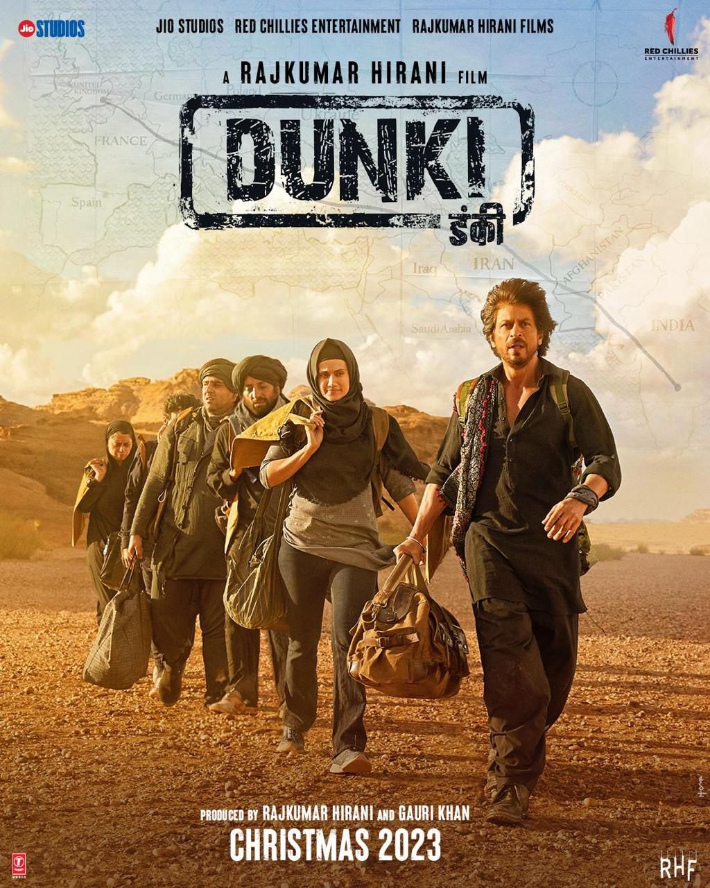 Dunki movie poster