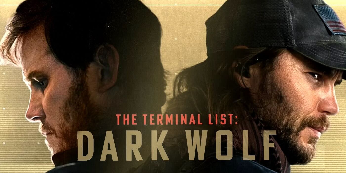 The Terminal List Dark Wolf with Chris Pratt and Taylor Kitsch in character