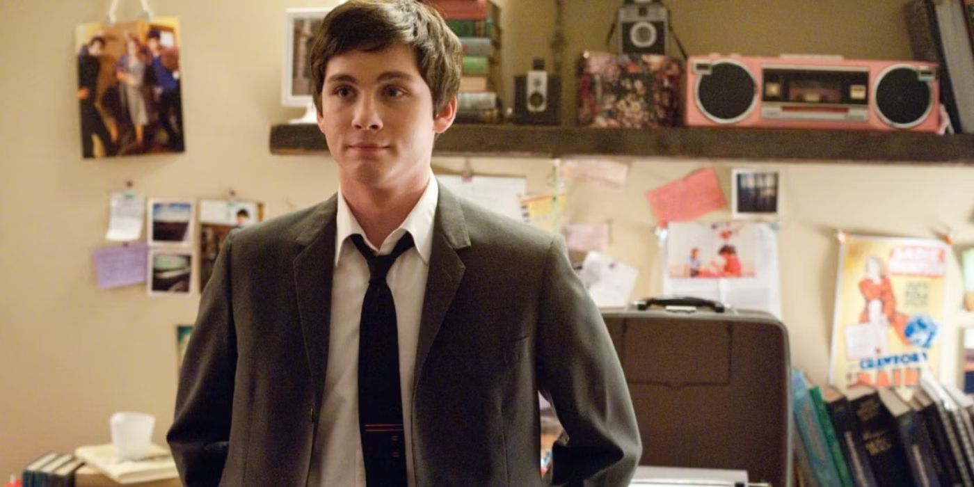 Logan Lerman as Charlie in The Perks of Being a Wallflower