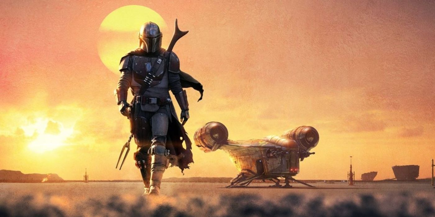 Promo art for the first season of the Star Wars series The Mandalorian