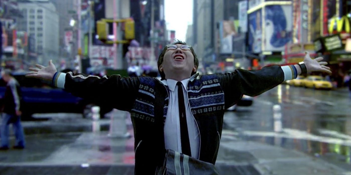 Masi Oka as Hiro on Heroes with his arms held out