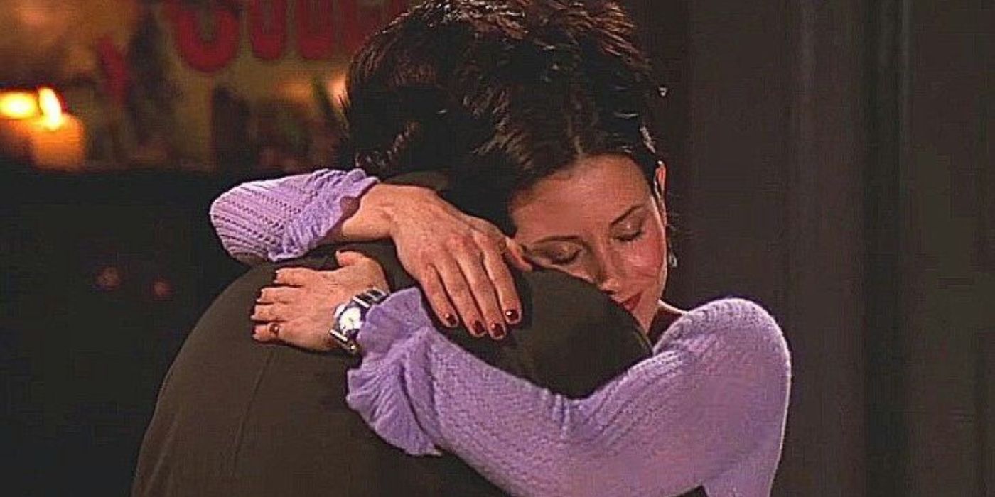 Matthew Perry and Courteney Cox as Chandler and Monica in Friends, Valentine's Day