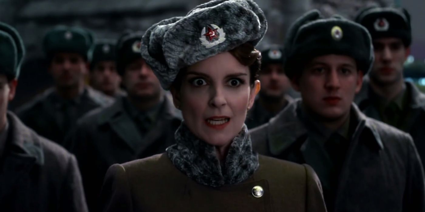 Tina Fey as Nadya in Muppets Most Wanted