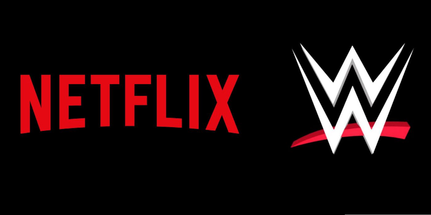 The Netflix and WWE logos side by side