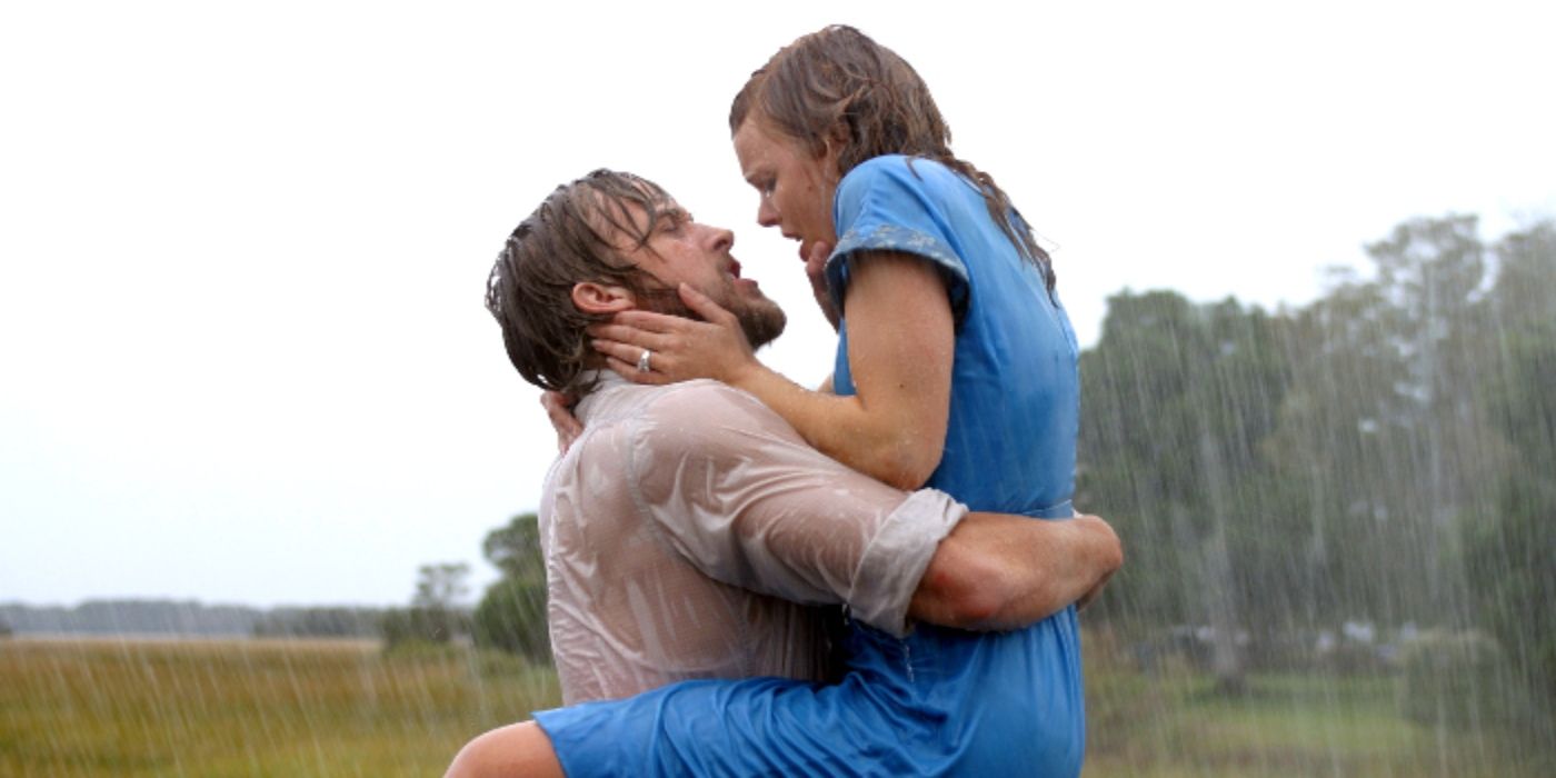Ryan Gosling as Noah and Rachel McAdams as Allie in The Notebook