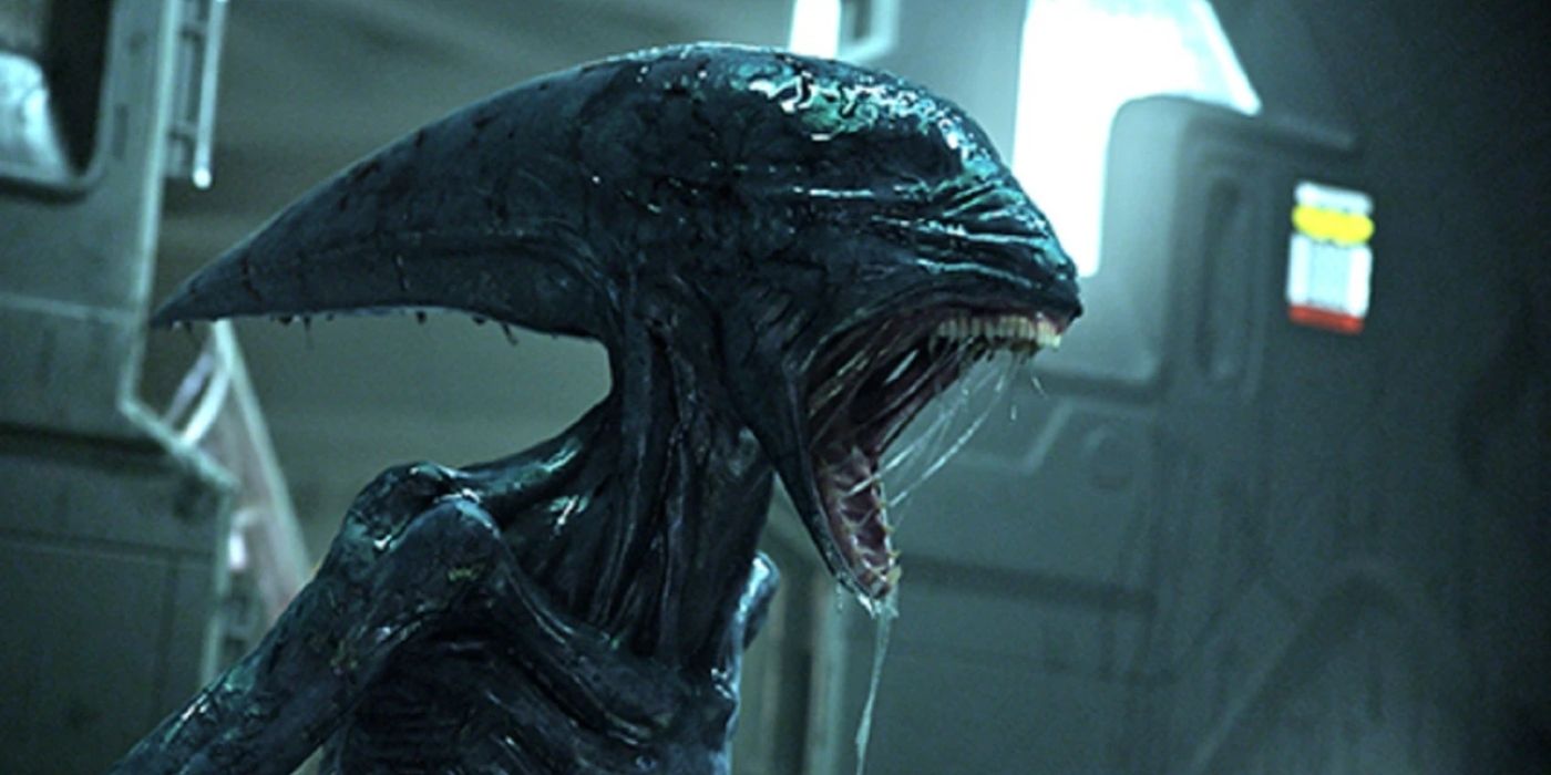 a monster snarls in prometheus