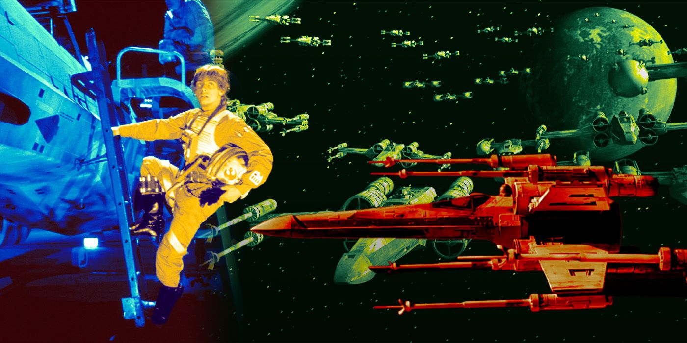 A collage of images from Star Wars