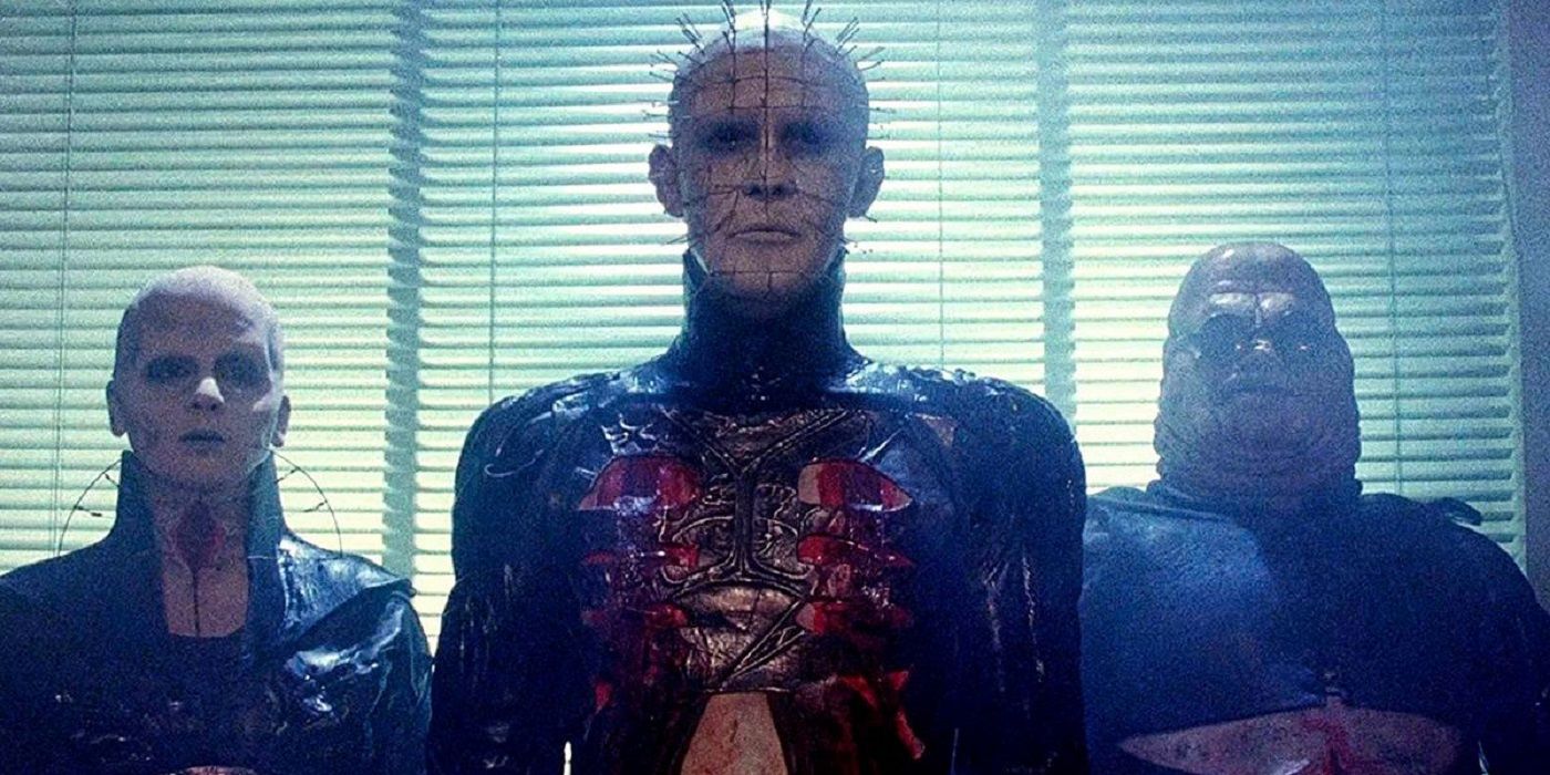 The cenobites visit Kirsty in her hospital room in Hellraiser