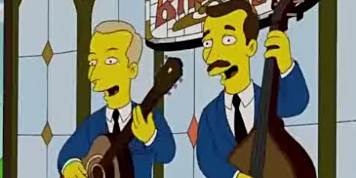 The Simpsons The Smothers Brothers cameo playing instruments