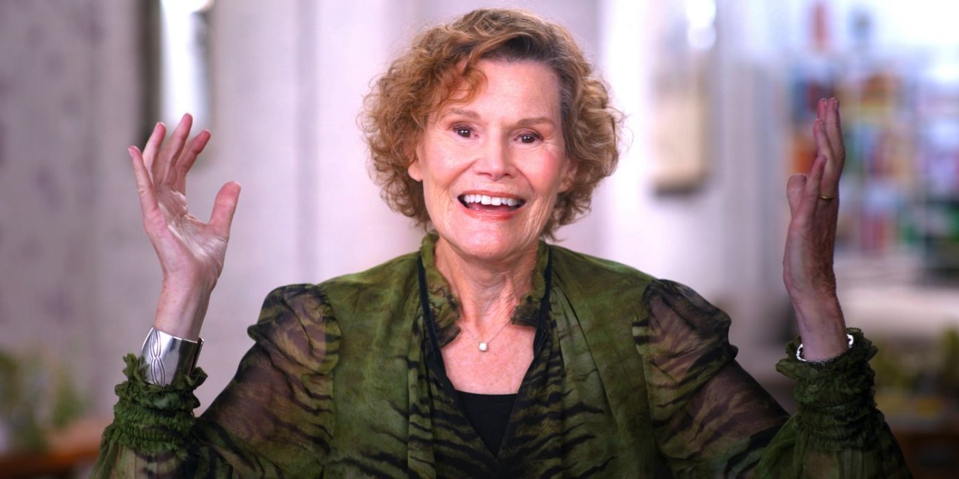 Judy Blume as herself talking to the camera in Judy Blume Forever