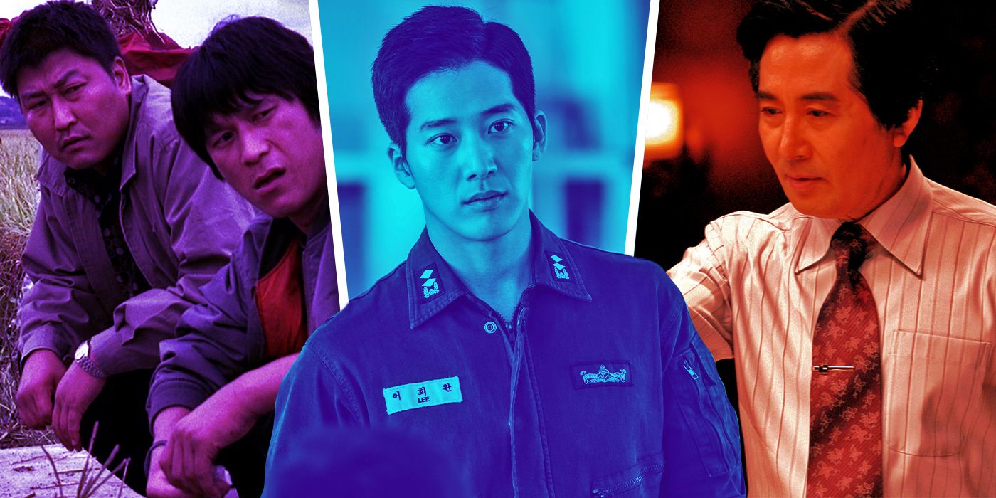 An edited image of Memories of Murder, Northern Limit Line, and The President's Last Bang