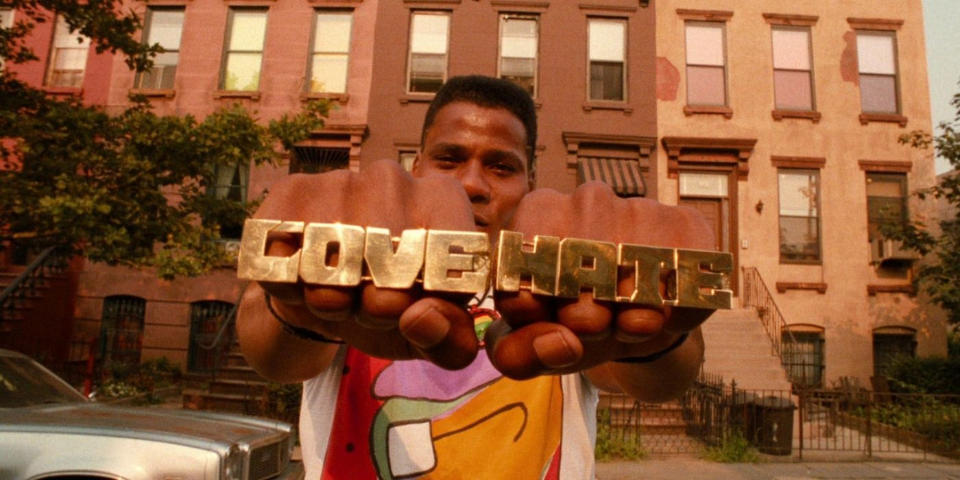 Spike Lee as Mookie in Do the Right Thing