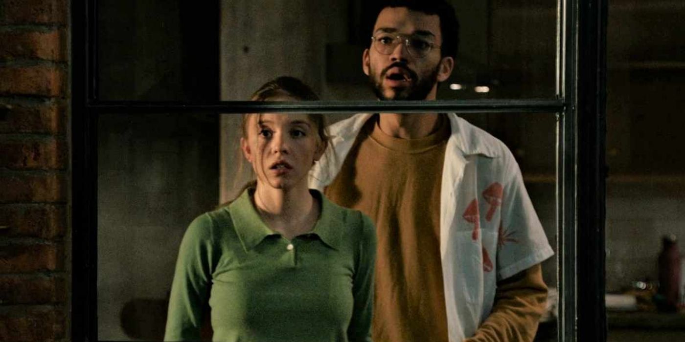 Sydney Sweeney and Justice Smith in The Voyeurs