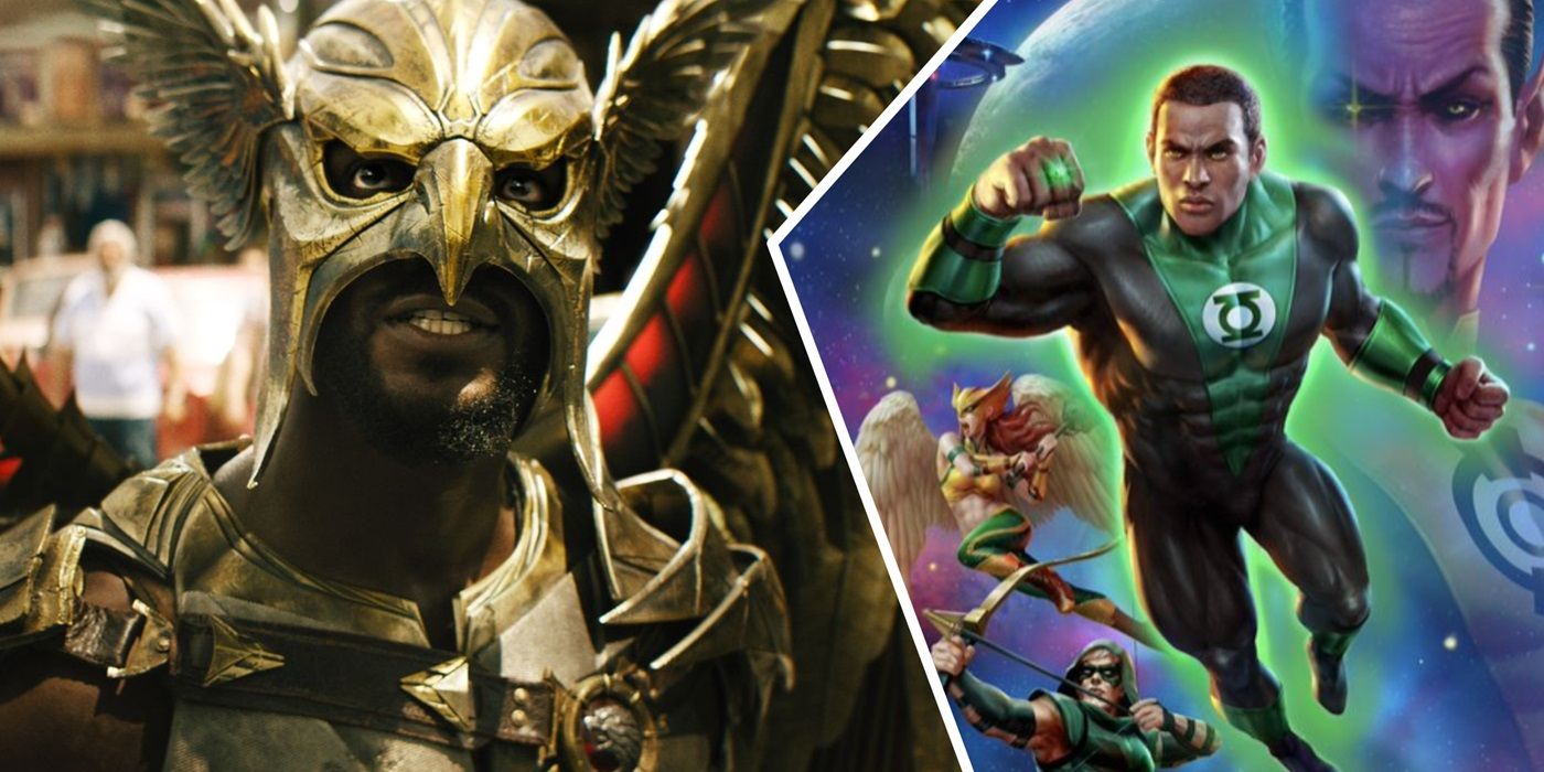 Aldis Hodge as Hawkman and as the voice of Green Lantern.