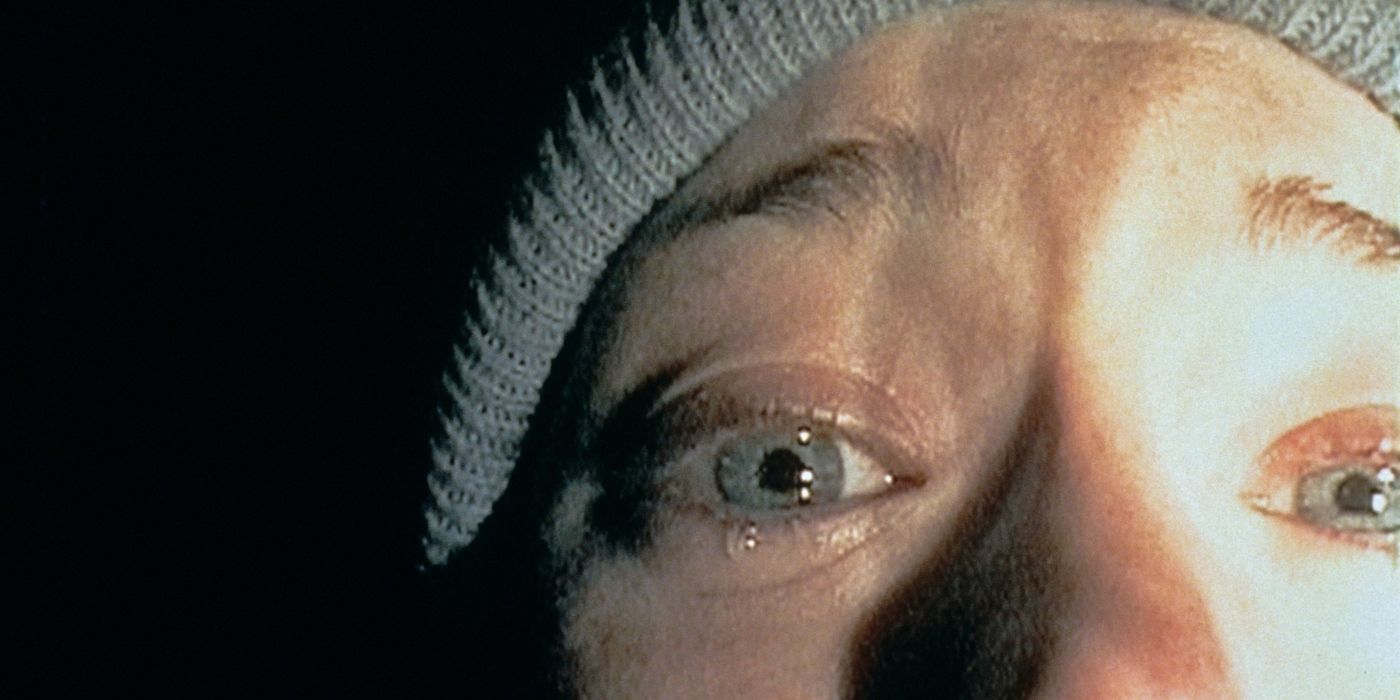 A close-up shot of Heather Donahue as Herself in The Blair Witch Project (1999)