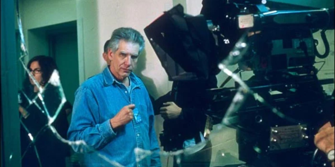 Cronenberg on set