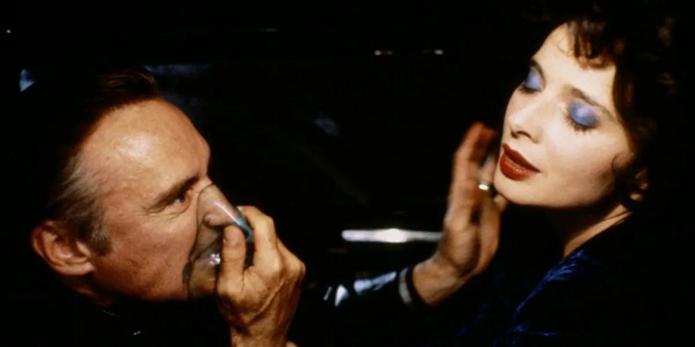 Dennis Hopper as Frank Booth with Isabella Rosselini in Blue Velvet