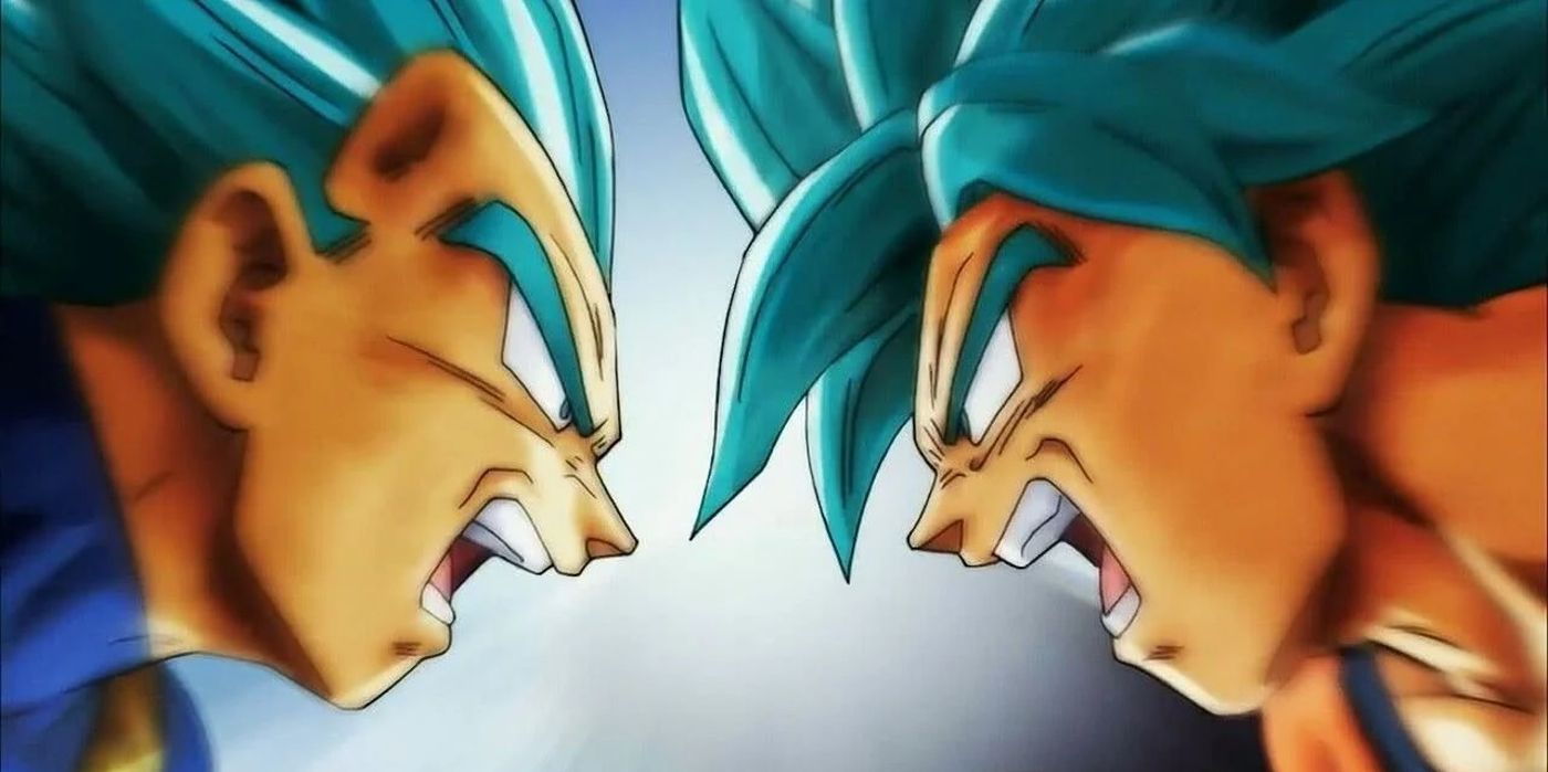 Goku and Vegeta face off in Dragon Ball