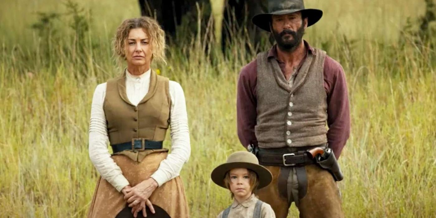 Faith Hill and Tim McGraw as the Duttons in 1883 Trailer