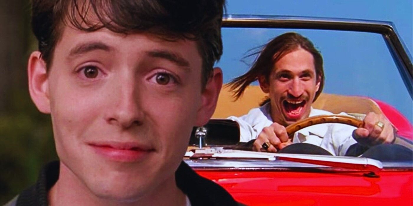 Ferris Bueller and the valet who stole the Ferrari in the original.