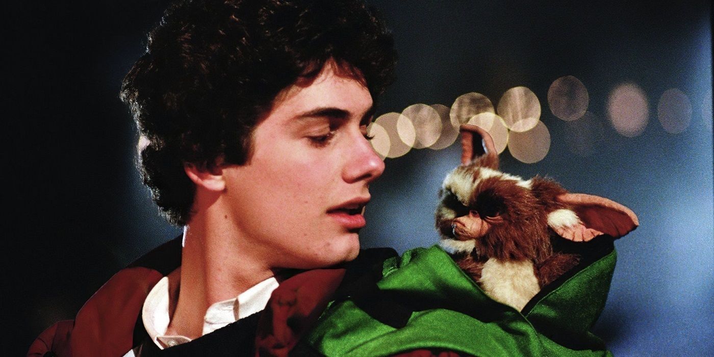 Billy looking at Gizmo in Gremlins.